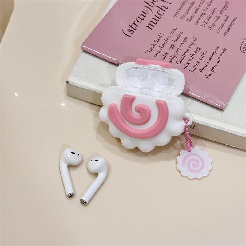 Чехол для Airpods 1/2/3/4, 3D чехол с изображением японской еды в виде рыбного пирога для Airpods Pro 2, мягкий силиконовый чехол для наушников для Airpods 4, чехол 2024