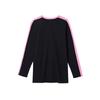 Sweet and cool style contrasting long-sleeved T-shirt for women
