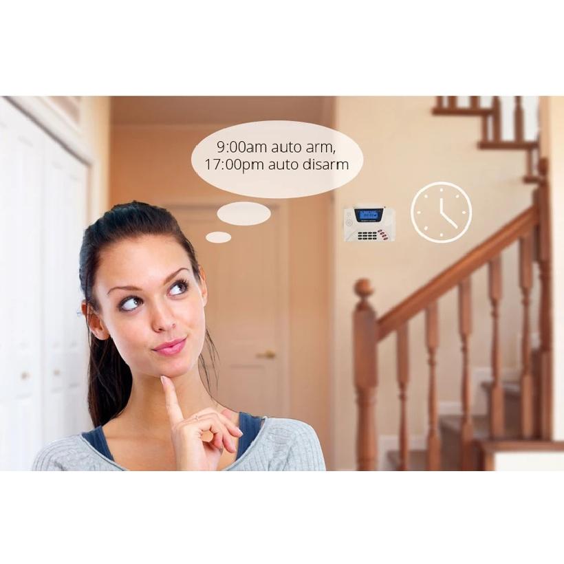 1Set Dual Antenna Alarm System 2G GSM Telephone Cable 99 Wireless 4 Wire Remote Control Support Infrared Sensor Door Open Alarm