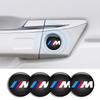 BBIF1 4pcs 20mm For BMW M Emblem E46 E36 E34 F10 E90 F30 E60 F30 E53 E30 E92 E87 Car Door Keyhole Lock Protection Sticker Decor Decals