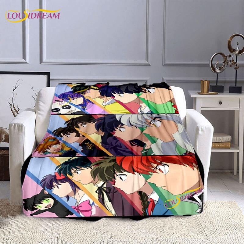 Фланелевое одеяло в стиле аниме InuYasha, одеяла с принтом Hanyou No Yashahime, 3D одеяло для детей и взрослых, домашний декор, модное вечерние одеяло, подарок