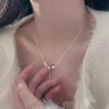 925 Silver Necklace Wheat Necklace Fresh Leaves Necklace Minority All-Match Clavicle Chain Ins Light Luxury
