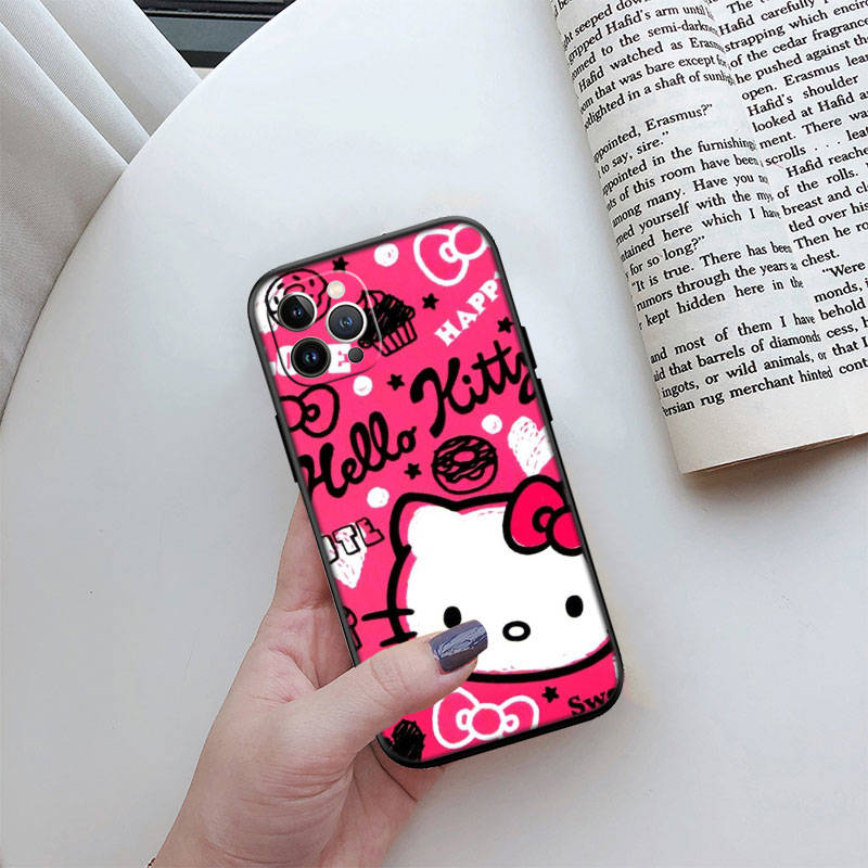 Чехол для телефона II8 Hello kitty для Xiaomi Poco C51 C50 C55 C65 C40 F6 F5 X6 X4 X3 X2 M6 M5 M4 M3 M2 F3 F2 F1 12 12X 9T 10T Pro CC9E A3 A2 A1