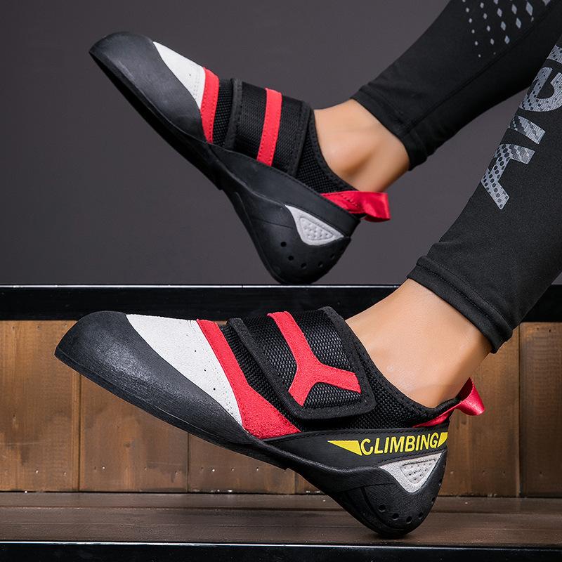 Climbing Shoes Indoor Training Shoes Bouldering Buckle Professional Male and Female Teenagers Beginner Competitive Climbing Shoes Customization