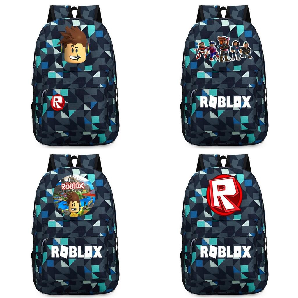 Стильный рюкзак Roblox для детей с ярким мультяшным рисунком и большим объемом