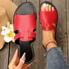 Ladies Summer Sandals Solid Color New Fashion Open Toed Slippers Flat Pu Beach Outdoor Luxury Slippers Female Zapatos Mujer