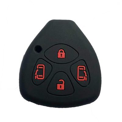 ZIAN Toyota Car 4 Button Blank Key Case Smart Key Case Разработан для Voxy 60 Noah 60 Series 2 (MY-FT010-1) (черный (Красная кнопка))
