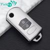 For Mazda Demio 2 3 5 6 M3 M5 M6 CX-5 CX7 CX9 RX8 MX5 MPV 2 Buttons Car Key Case Cover Keyless Remote Fob Shell Skin Protector