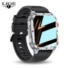 LIGE Мужские умные часы Bluetooth Call Smart Watch 2.01 дюймовый монитор сердечного ритма Спорт Фитнес Водонепроницаемые умные часы