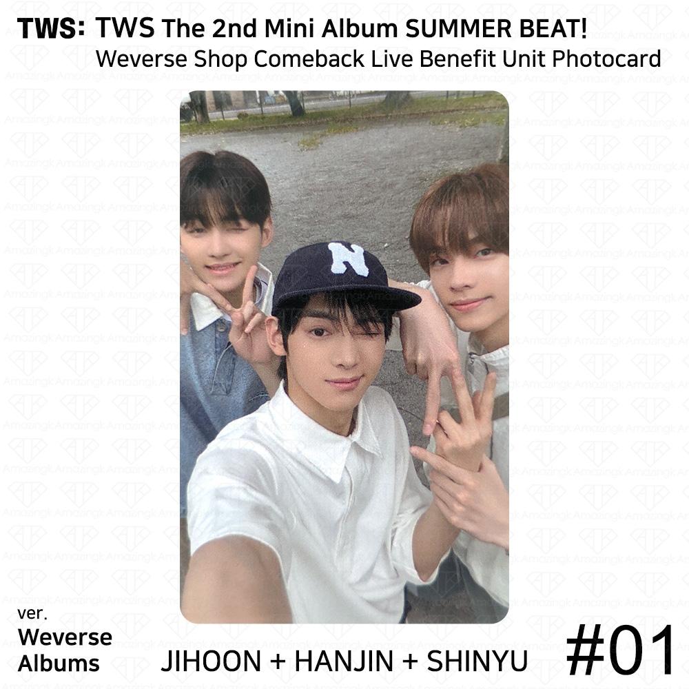 TWS Второй мини-альбом SUMMER BEAT Фотокарточка Weverse Shop Comeback Live Benefit