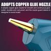 Беспроводные клеевые пистолеты для горячего расплава 5400 мАч со 100/50/20 шт. клеевых стержней, медное сопло, аккумуляторные клеевые пистолеты для горячего расплава, инструмент для ремонта поделок своими руками, USB 80 Вт
