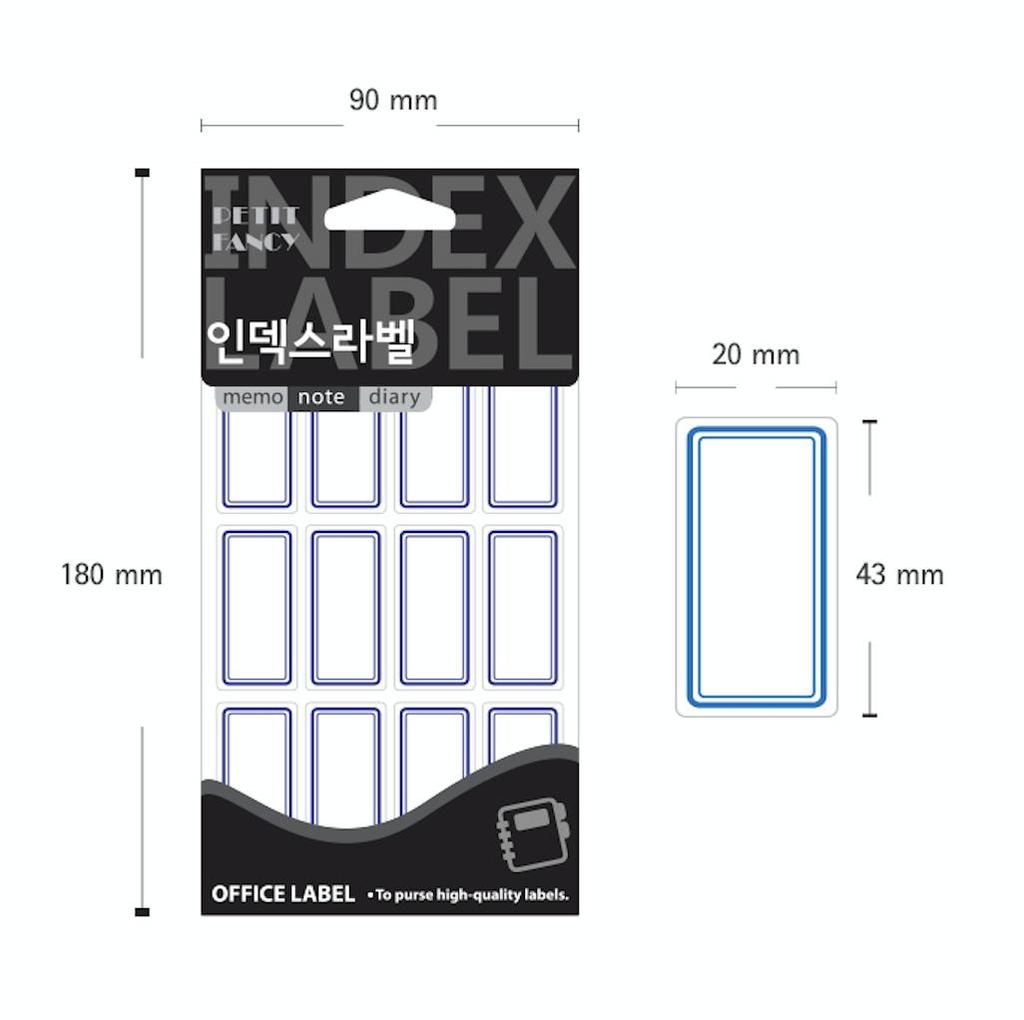 Petit Fancy Наклейки для этикеток (по 10 шт. каждая) Указательная этикетка / Этикетка категории / Офисная этикетка / Наклейки для тегов / Инструменты для маркировки / Метка для указателя — 48 вариантов