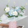 Exquisite Handmade Hand Knitted Flowers With Light String Bucket Bouquet  Home Decoration