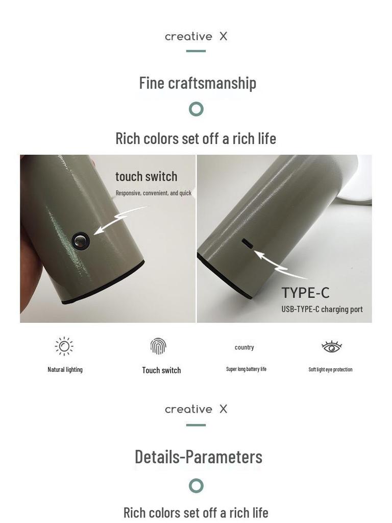 Nordic Retro Mushroom Metal Bedside Lamp - Stylish Table Lamp for Bedroom, Restaurant, or Bar with Charging Feature.