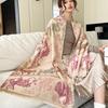 65 * 190cm Autumn And Winter New Women'S Solid Color Versatile Simple Tassel Imitation Cashmere Double-Sided Scarf Warm Scarf Atmosphere Shawl