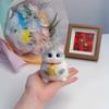 Simulation Cat Cat Fidget Toy with Flower Basket Cat Squishy Toy Lovely Cat Squeeze Toy  Adult