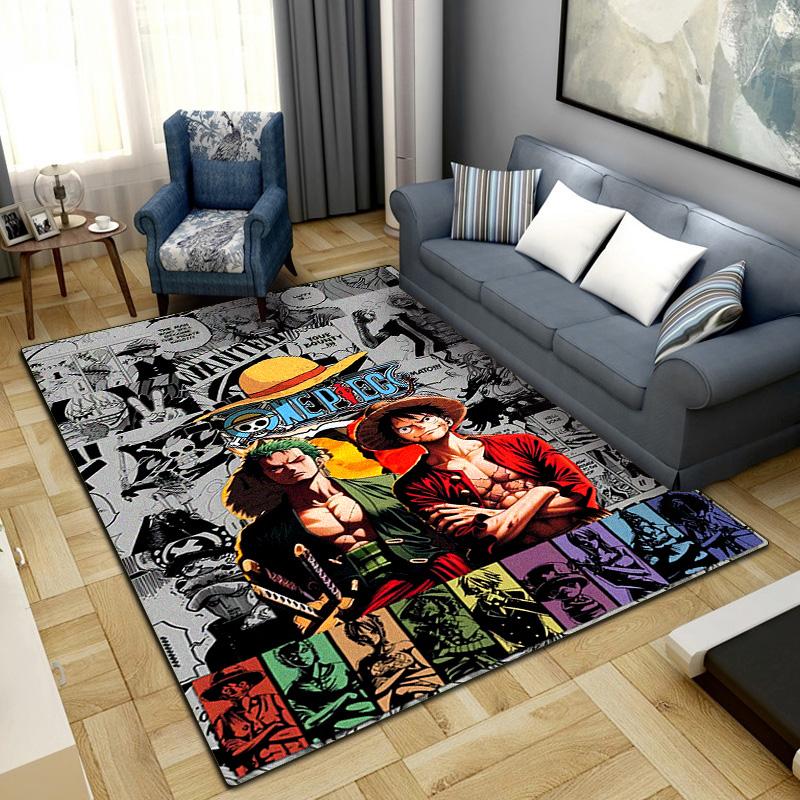 Anime Pirate Adventure Print Carpet Large Area Rug Non Slip Washable Floor Mat Bedroom Home Decor LXR171