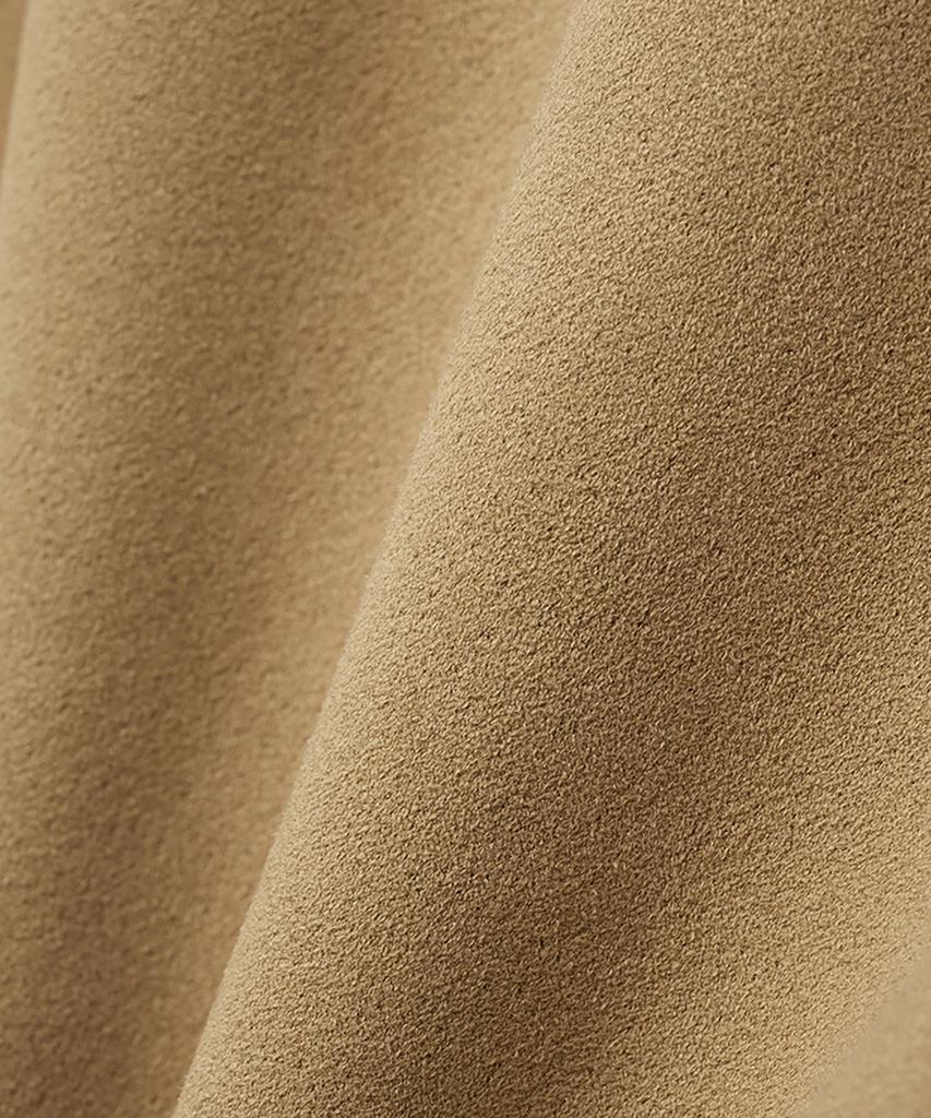 Noirer Western Suede Open Collar Jacket (Mustard)