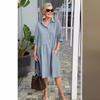 2024 Women's Loose Casual Dress for European and American Markets