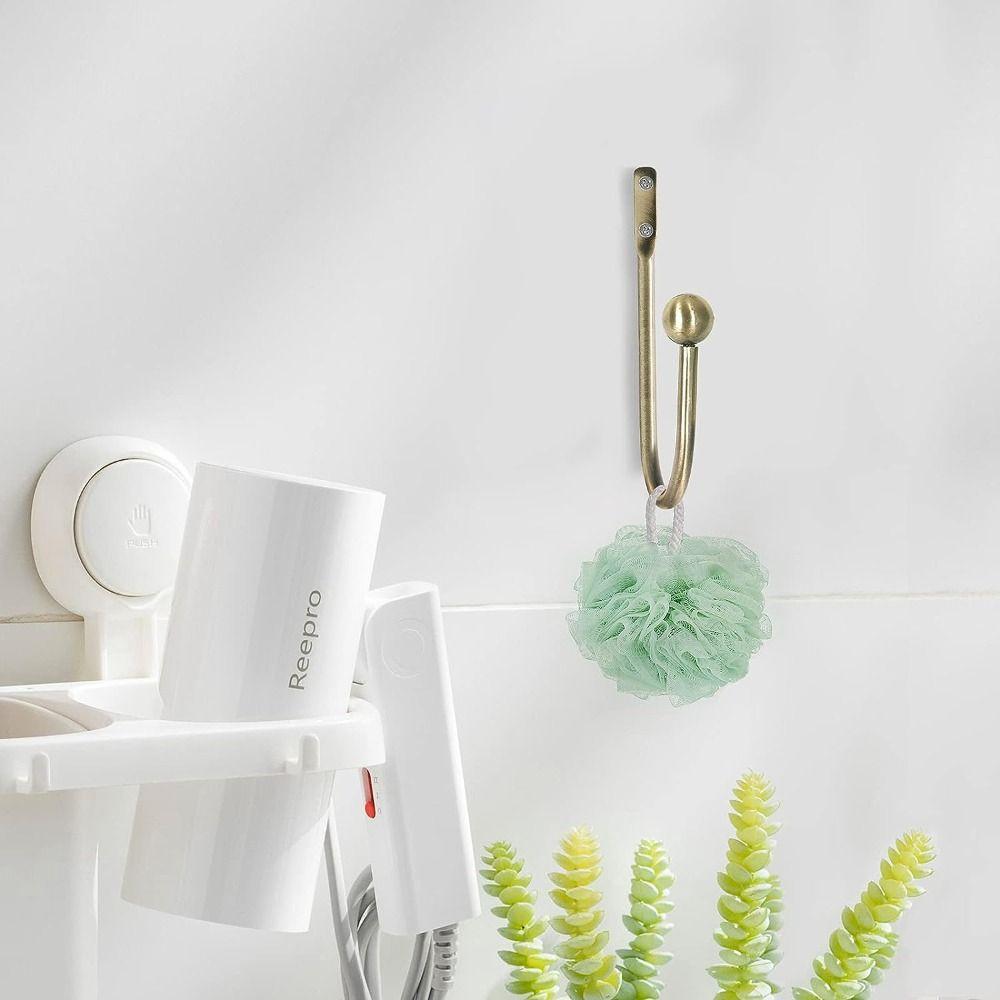 4 pcs Aluminium Alloy Metal Curtain Holdbacks U-bend Curtain Fixing Hook  Curtain