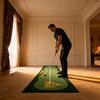 Коврик для гольфа, складной паттинг-грин, коврик для практики паттинга для помещений и улицы с противоскользящей подложкой для использования дома, в офисе, комнате, на заднем дворе
