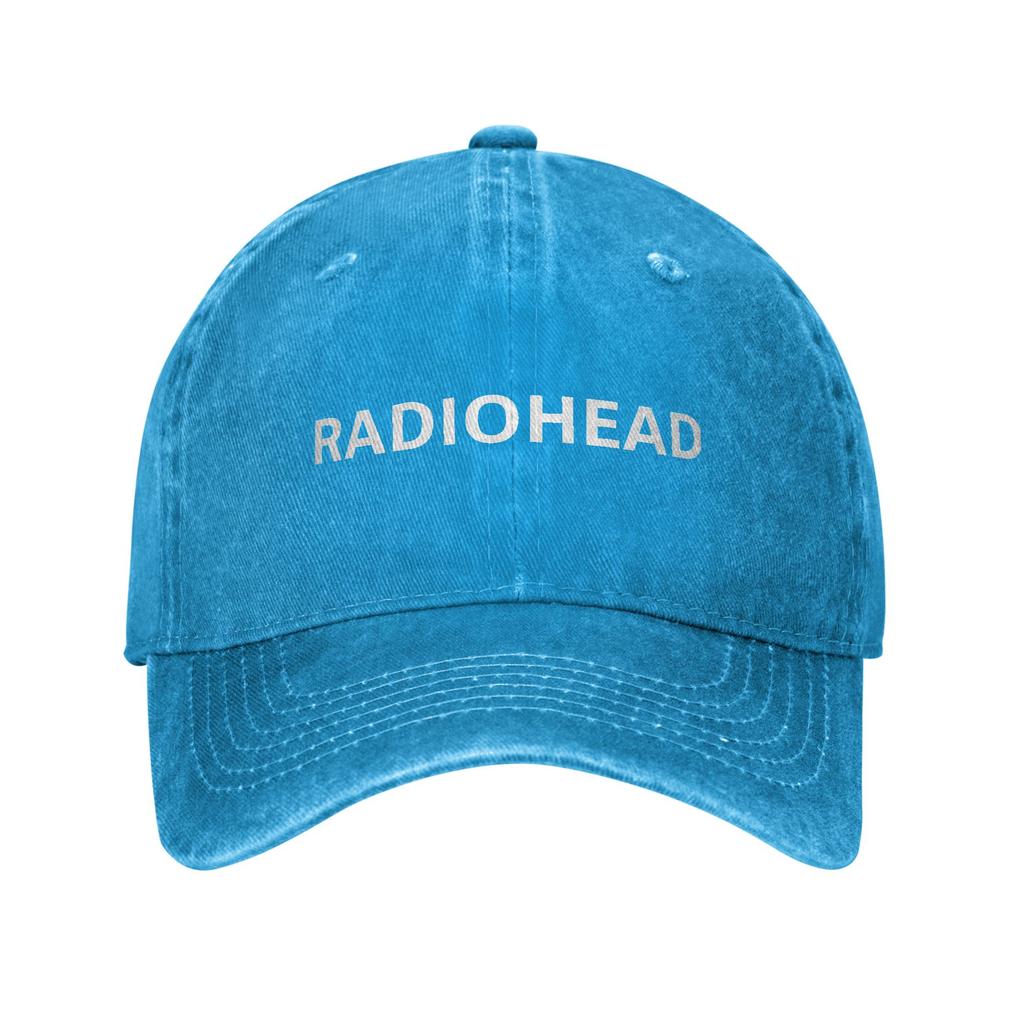 Унисекс Женская Бейсболка Radioheads Потертые Хлопковые Кепки Кепка Винтажная Для Активного Отдыха Регулируемая Кепка Snapback