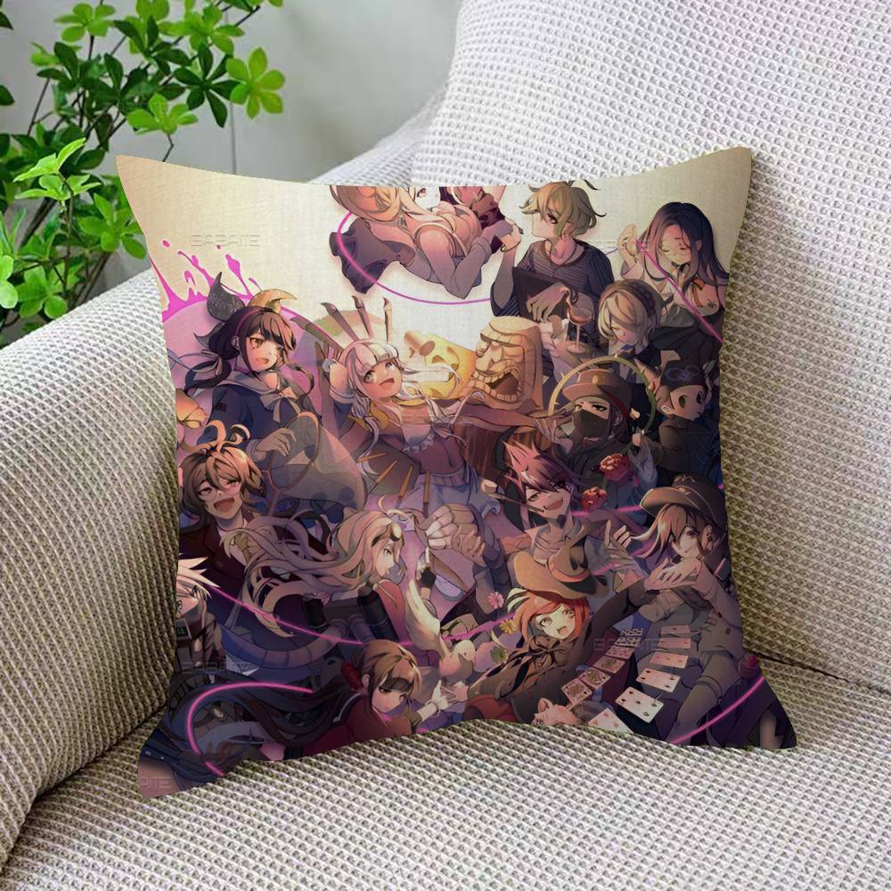 D-Danganronpa Classic Game Pillow Cover Sofa Cushion Cover Home Room Decoration Children Gift