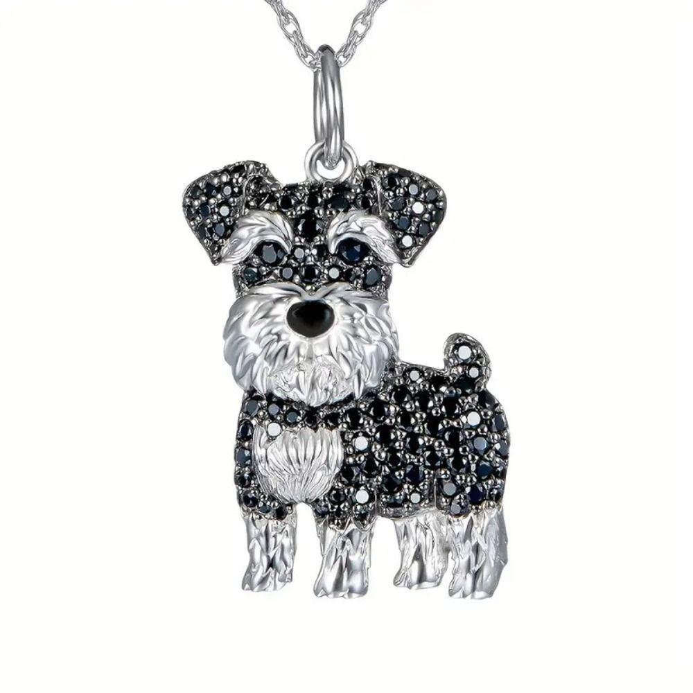 Exquisite Maltese Dog Pendant Necklace Cute Aesthetic Neck Accessories Collar Chain Unisex