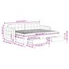 Pull Out Daybed with Drawers Pink 80x200 cm Velvet