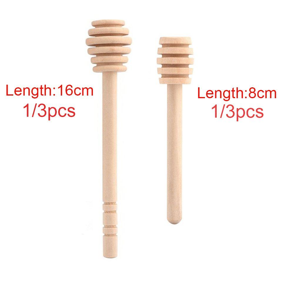1/3pcs Long handle Long Handle Safe Gadgets Mixing Stick Stirring Honey Spoon Wooden Dipper