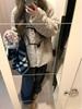 Женское утолщенное пушистое пальто из овечьей шерсти с воротником-стойкой для осени и зимы