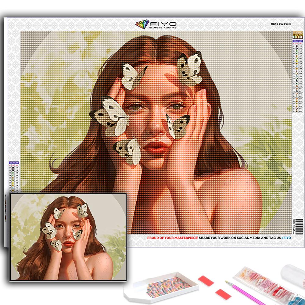 Полный 5D Diy Алмазная картина Мультфильм девушка Аватар 5D Алмазная картина