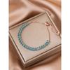 Charm Female Red Rainbow Green Purple Zircon Stone Bracelet Cute Rose Gold Color Wedding Boho Jewelry For Women