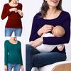 (Projector)Women Pregnant Nusring Maternity  Long Sleeve Tops Solid Blouse Tops