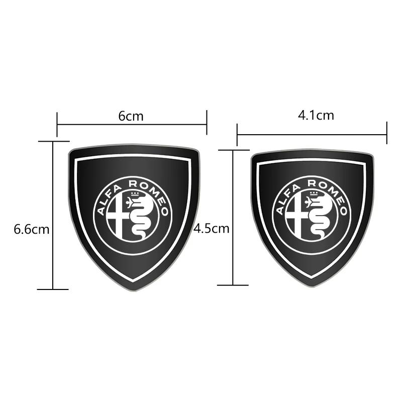 For Alfa Romeo Giulietta GT 159 147 156 Mito Brera Giulia F1 3D Metal Car Side Fender Sticker Shield Badge Emblem Logo zw5