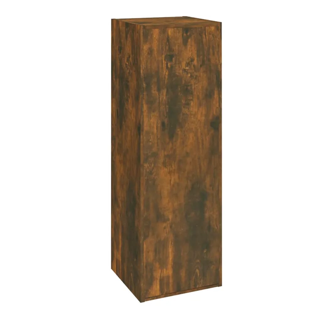 Wall Mounted TV Cabinet Smoked Oak Wood Composite