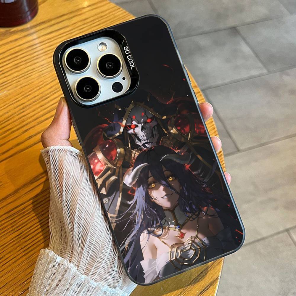 Ainz O-Overlord Queen Albedo Phone Case For iPhone 16 17 15 14 12 13 Pro Max Black Candy Matte Shockproof Cover