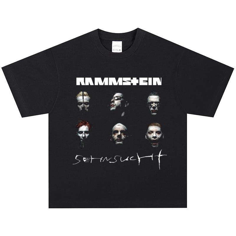 Футболка Rammstein, Мягкая ткань, Повседневная