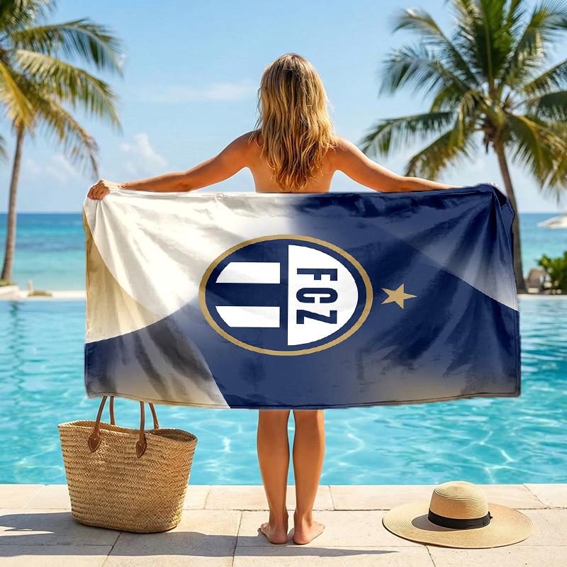 FC Zürich print Quick Dry Beach Towel Microfiber Absorbent Portable Travel Swimming Towel