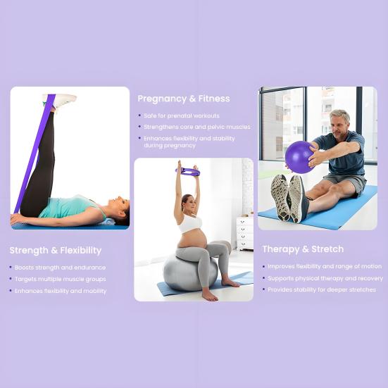 13 шт./компл. комплект для йоги и фитнеса с кольцом для пилатеса, кольцом для йоги, носком, резинкой для попы, поясом для растяжки в форме восьмерки, спортивным инвентарем для дома