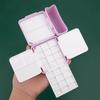 Compact Watercolor Paint Palette Portable 12/24 Grids Palette  Travel Use