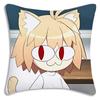 Чехлы для подушек Neco Arc Funny Meme Kawaii, мультяшный диван, декоративный домашний чехол с двухсторонней печатью, короткая плюшевая милая наволочка