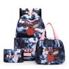 3Pcs/Set Chainsaw Man Kawaii Casual School Bag Colorful Backpack Set Girl with Lunch Bag for Women Student Teenager Rucksack Pencil Case