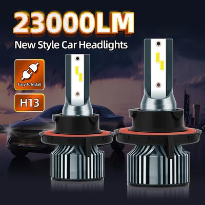 Roadsun 2 шт. Суперяркие H13 140 Вт, Светодиодные фары дальнего и ближнего света «все в одном», Ультра-белые 6500K, Подключи и работай