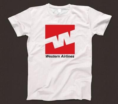 Футболка Western Airlines 718 Ретро Авиация США Калифорния Аляска Pan Am TWA BOAC