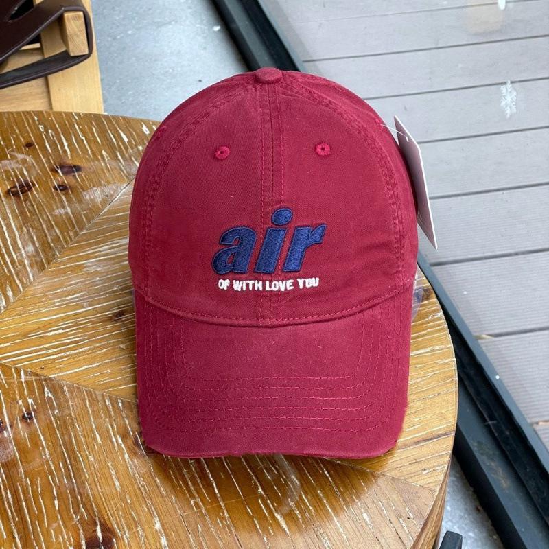 Retro Air Baseball Cap Wide Brim Soft Top Men'S And Women'S Same Hat Summer Letter Embroidery Casual Cap
