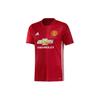 Letter Pattern Printed Round Neck Short Sleeve Football Shirt Player Version 16-17 Season Manchester United Home Men Tops Red AI6719