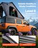 VEVOR Rooftop Tent Hard Shell, 2-3 Person Aluminum Roof Top Tent Hardshell with Tri-Color LED Light, Thick Mattress & Window