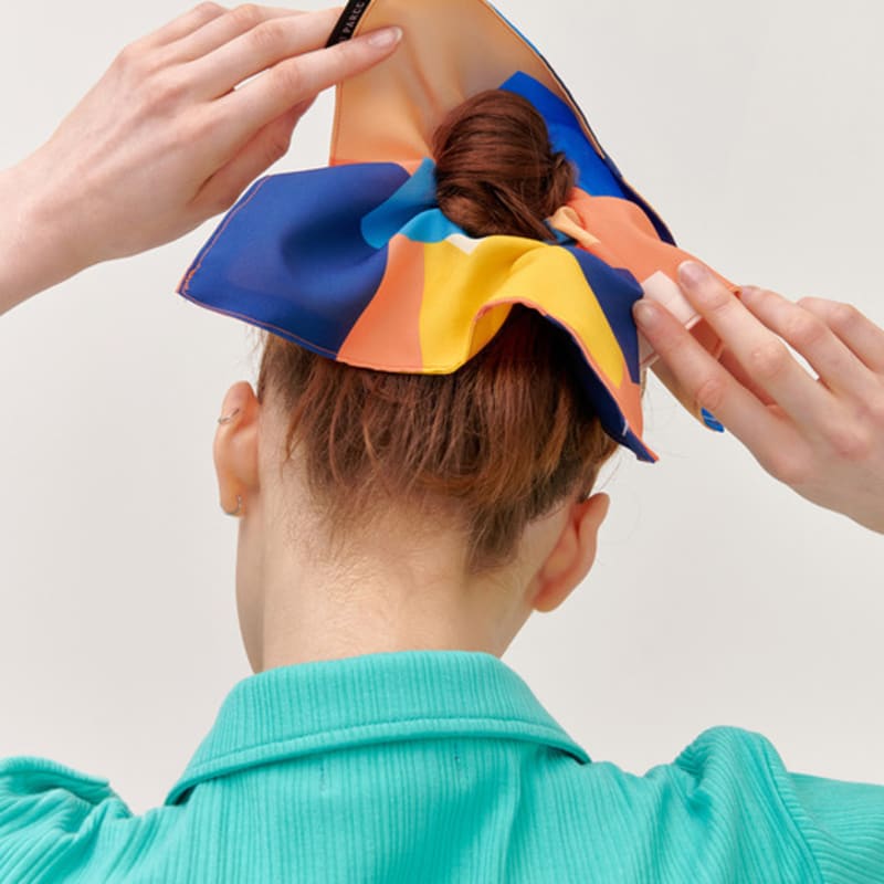NU PARCC (3-piece Bundle) Color Print Square Scrunchie