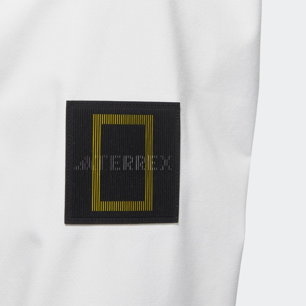 adidas X Пейзаж Принт Молния Длинный Рукав Водонепроницаемая Куртка Женская Куртка Han-Jade-White IC1991